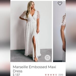 Baltic Born Marseille Embossed Maxi Dress